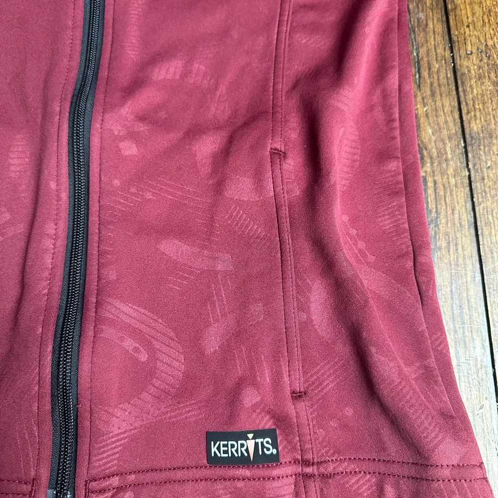Maroon Girls Equestrian‎ Kerrits Coat XL Horseshoe Pattern